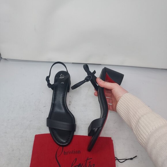 Christian Louboutin Black Miss Jane Sandal - Picture 13 of 13